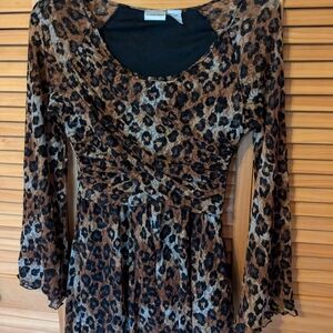 Newport News Leopard Print Mini Dress